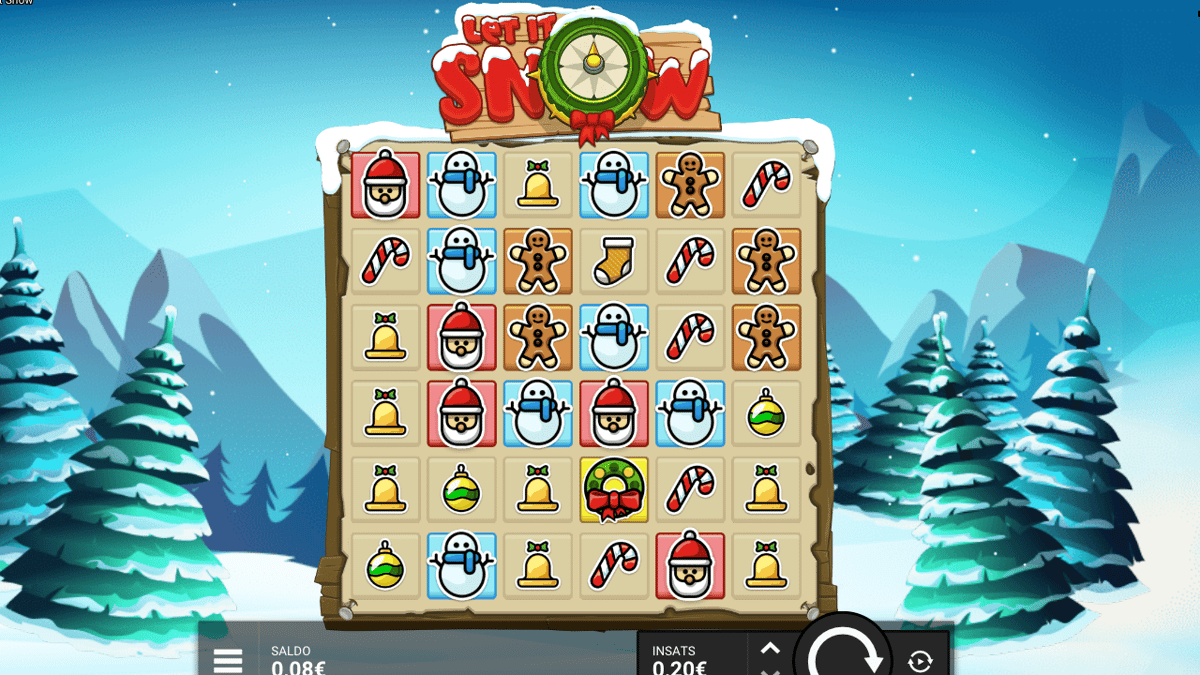 Let it snow kolikkopeli, suosittu peli Pafilla.