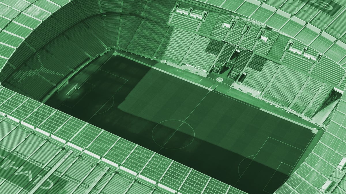 Yksi Premier League 2025–26 mahtavista jalkapallostadioneista.