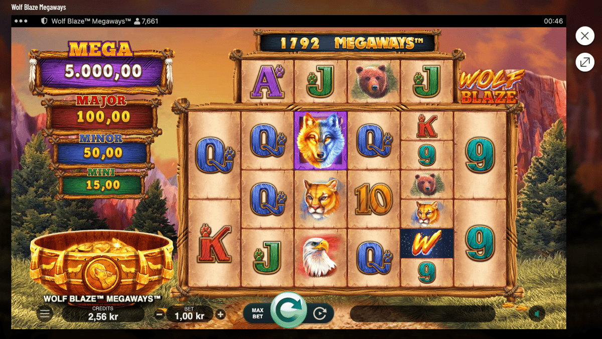 Wolf Blaze kolikkopeli