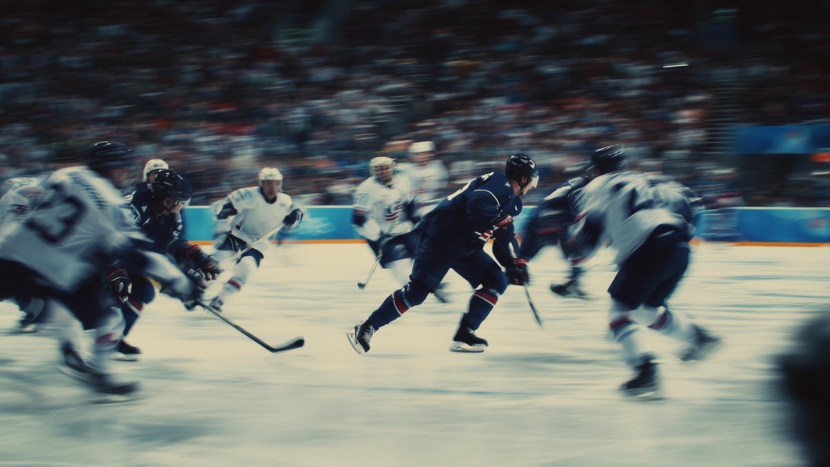 Jääkiekkoilijoita olympialaisissa