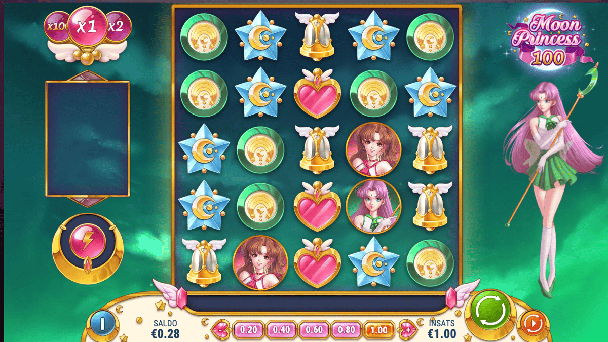 Kuva Moon Princess 100 -pelistä