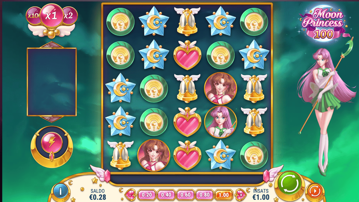 Kuva Moon Princess 100 -pelistä