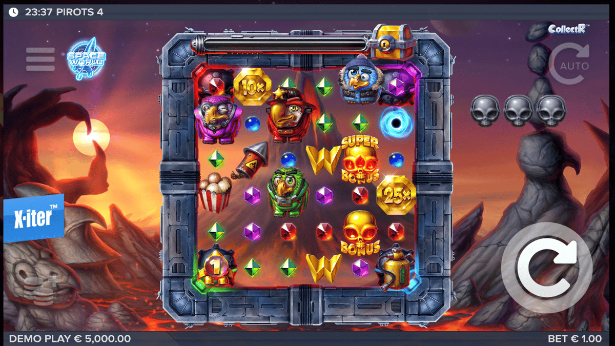 Pirots 4 peli Pafilla.