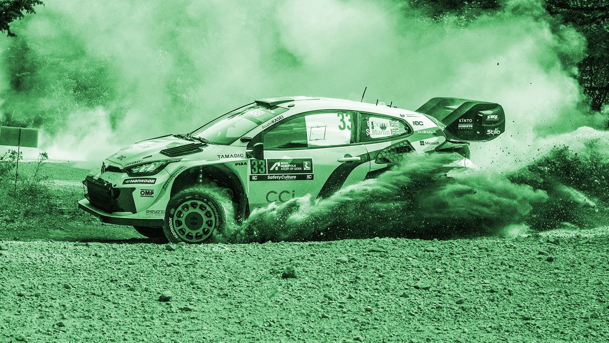 Ralliauto tämän vuoden rallin MM-kilpailussa