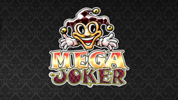 Jokeriteemainen kolikkopeli Pafilla, Mega Joker -pelin logo ja hahmo.