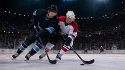 Kaksi NHL-jääkiekkoilijaa.